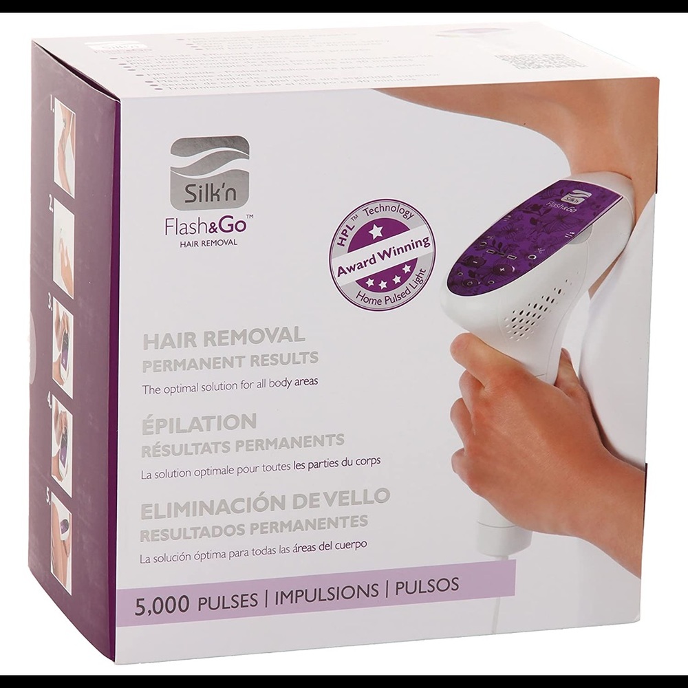 Silk’n flash & go laser hair remover